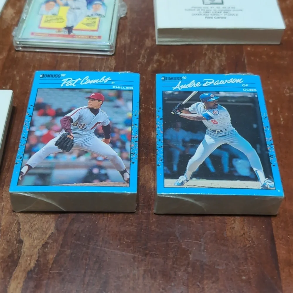 200 Card 1990 Donruss Baseball Card Lot And Puzzel Sets And Singles - Picture 2 of 4